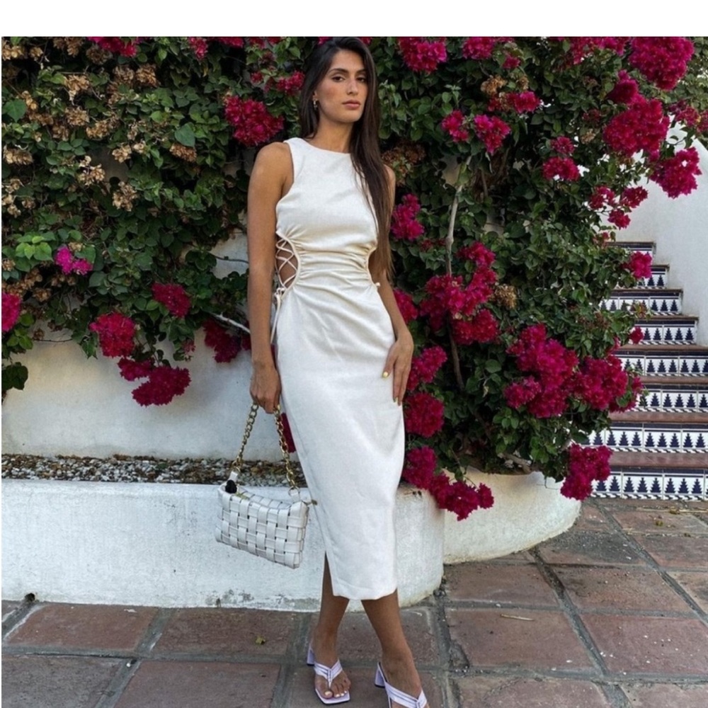 Zara cut out midi Dress